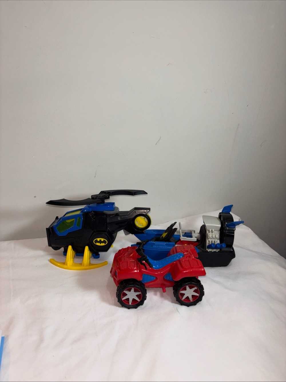 Batman Kids Rescue Vehicle Set - Red & Blue Action Toys Spider-Man 4-Wheeler